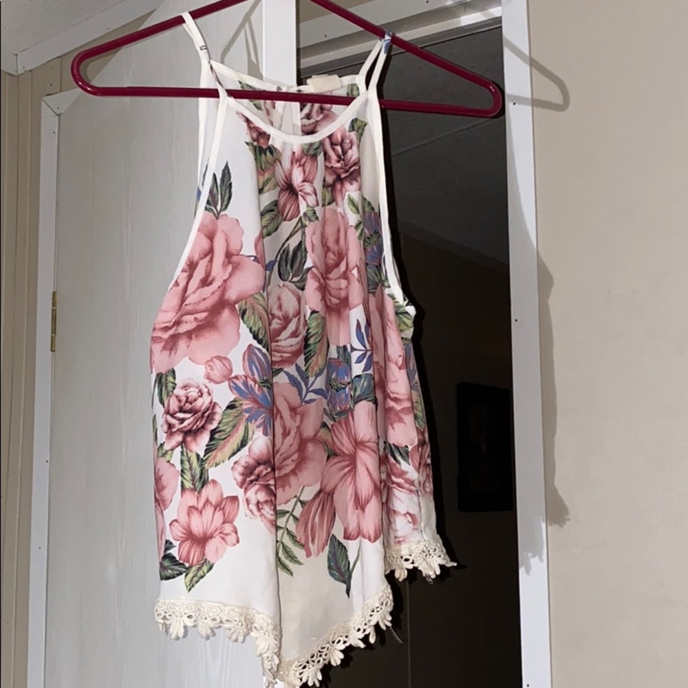cute dressy floral tank